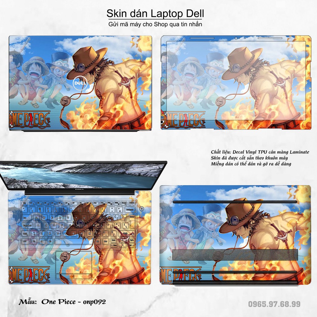 Skin dán Laptop Dell in hình One Piece nhiều mẫu 8 (inbox mã máy cho Shop)