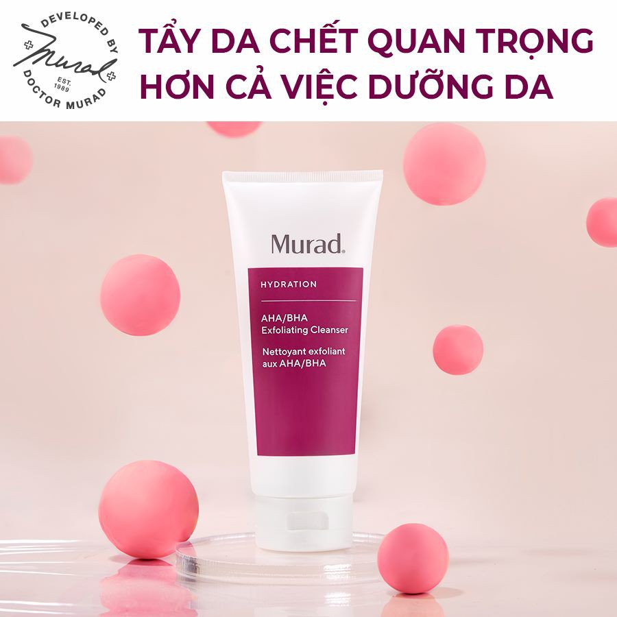 [Murad Chính Hãng] Sữa Rửa Mặt Tẩy Da Chết - Làm Sạch Tận Sâu Lỗ Chân Lông Murad AHA/BHA Exfoliating Cleanser