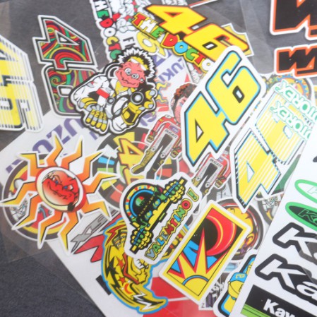 BỘ TEM LOGO TRANG TRÍ 46 NHIỀU KIỂU TRANG TRÍ XE BẮT MẮT