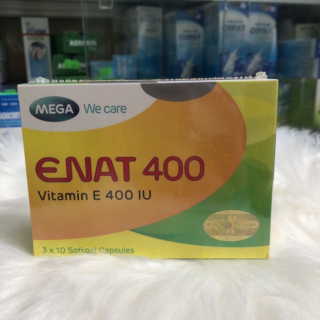 Vitamin E Mega Enat 400 Hộp 30 viên