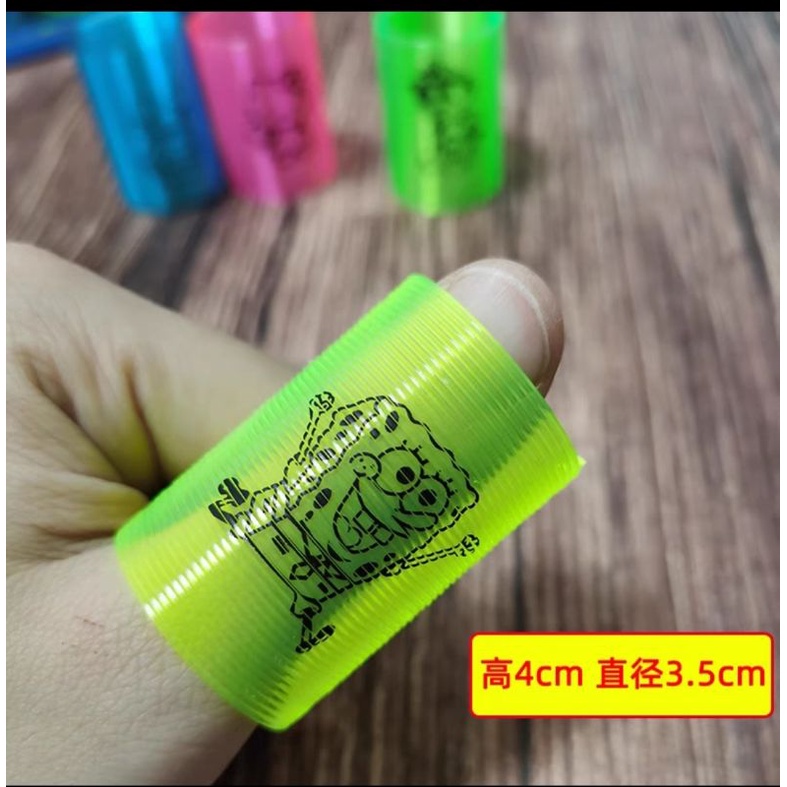 10 chiếc lò xo phát sáng dạ quang cho bé, trang trí derco phát sáng ban đêm