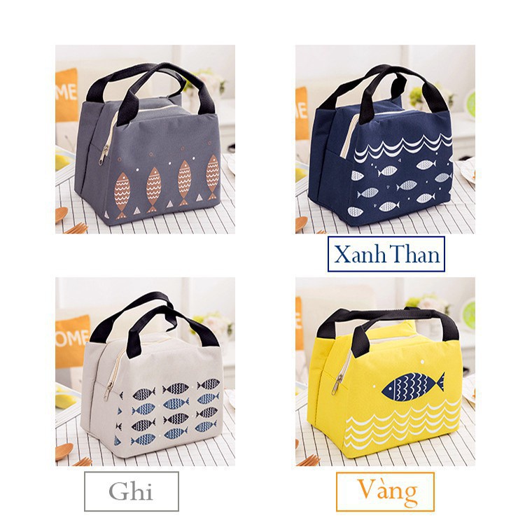 Túi giữ nhiệt đựng đồ kiểu nhật có kéo khóa 2394 KOREA STORE88