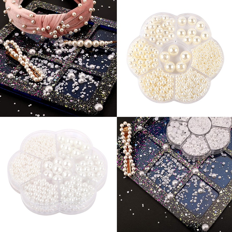 Hạt Ngọc Trai Giả 12 Màu Tự Làm Vòng Cổ / Dây Chuyền