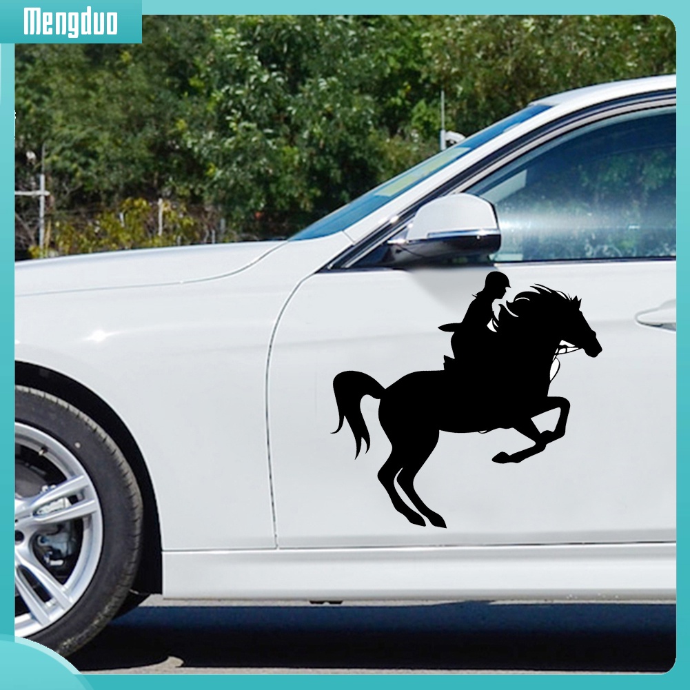 Decal hình ngựa dán trang trí xe hơi sáng tạo