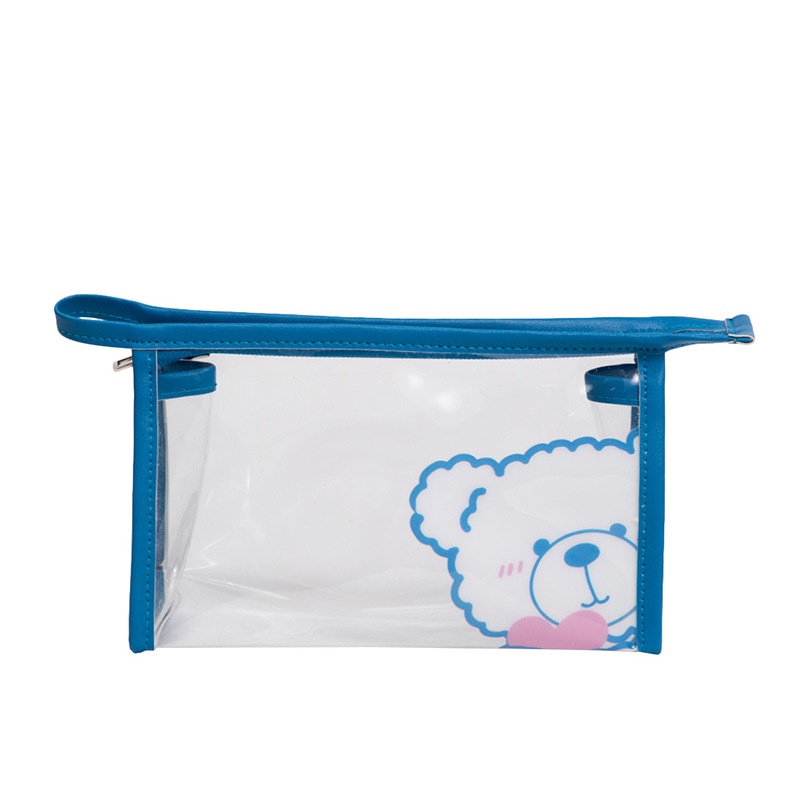 Túi Đựng Bút Bằng pvc Trong Suốt In Họa Tiết Hoạt Hình Đơn Giản Và Dễ Thương