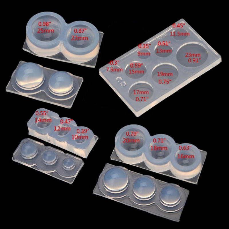 Sa Khuôn Silicone Hình Cầu Rỗng Dùng Làm Đồ Thủ Công DIY Cho Bé