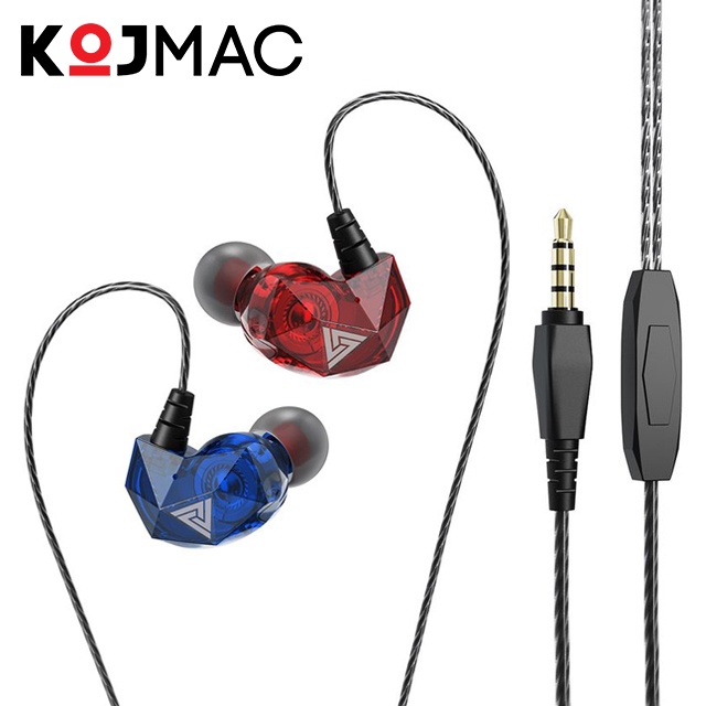 Tai Nghe Nhét Tai Nghe Nhạc Chơi Game QKZ AK2 Pro Nâng Cấp Âm Thanh Super Bass, Dây Chống Rối, Có Mic Đàm Thoại
