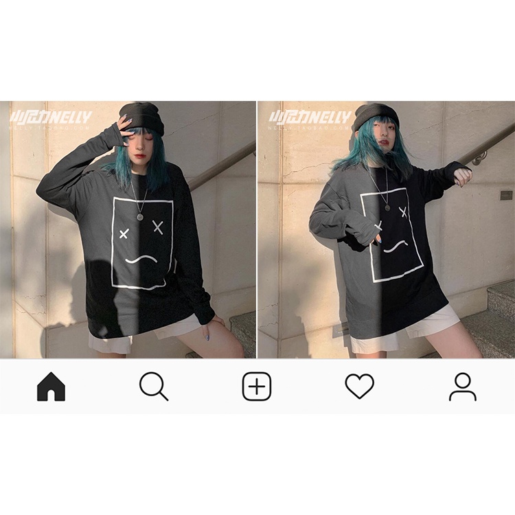 Áo sweater nỉ lót lông Nelly unisex mẫu mới 2022 mã 025