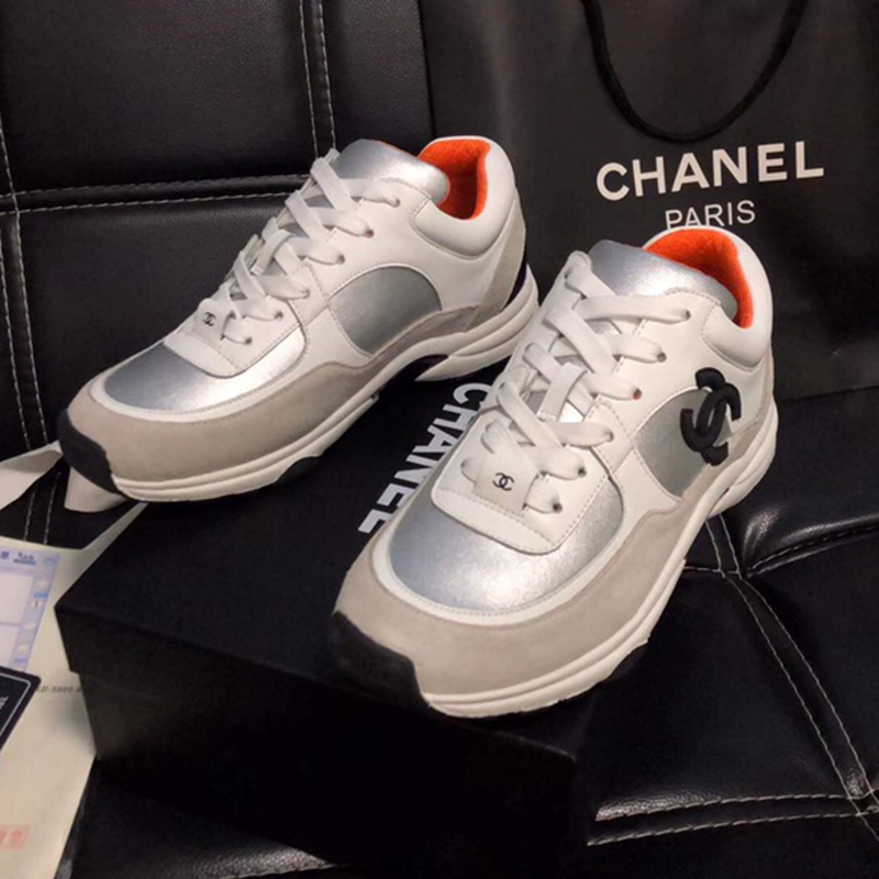 Giày thể thao chanel phối lưới thoáng khí thời trang cao cấp cho nữ