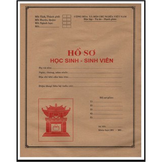 Si 10 hồ sơ học sinh - sinh viên 39k