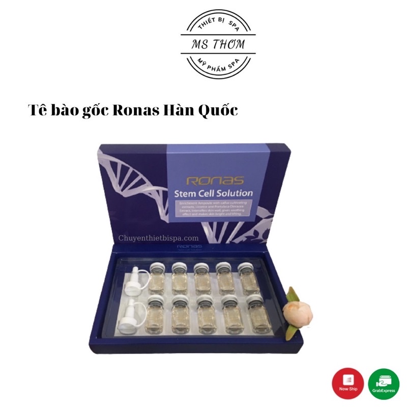 Tế Bào Gốc giảm Mụn, Nám, Sẹo, Làm Trắng Ronas Hàn Quốc - Full hộp