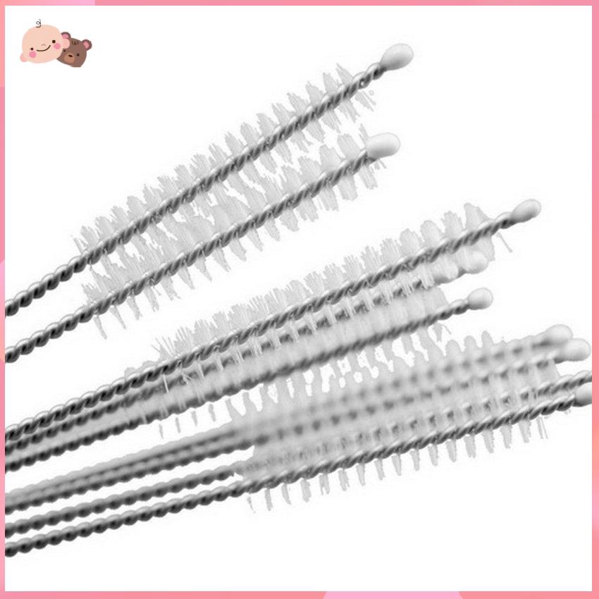 Bàn chải vệ sinh bình sữa cho bé bằng thép không gỉ thiết kế tiện lợi