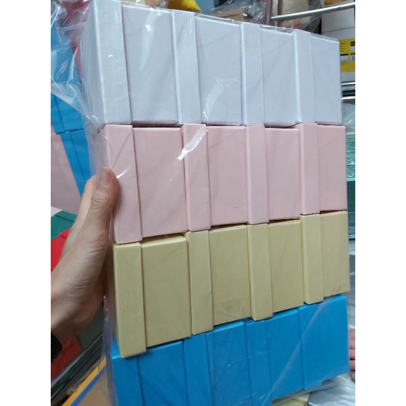 10 hộp vuông đủ màu size 9x9 cao 6cm giá rẻ