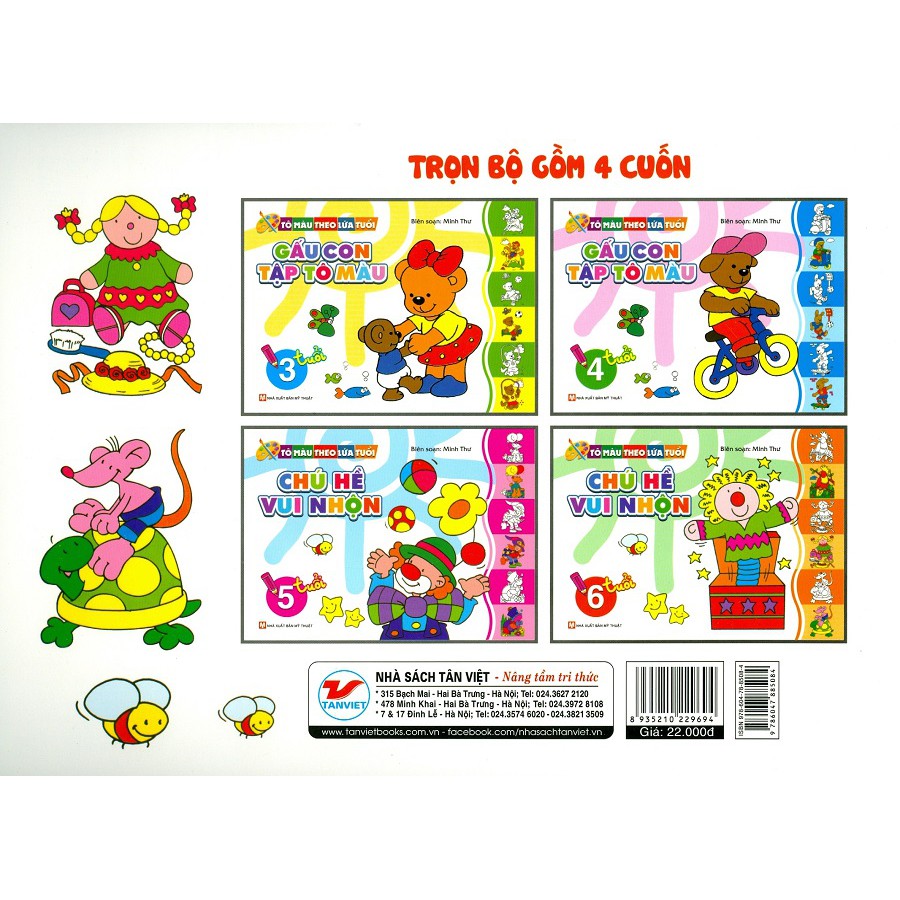 Sách - Tô Màu Theo Lứa Tuổi - Chú Hề Vui Nhộn (5 Tuổi)