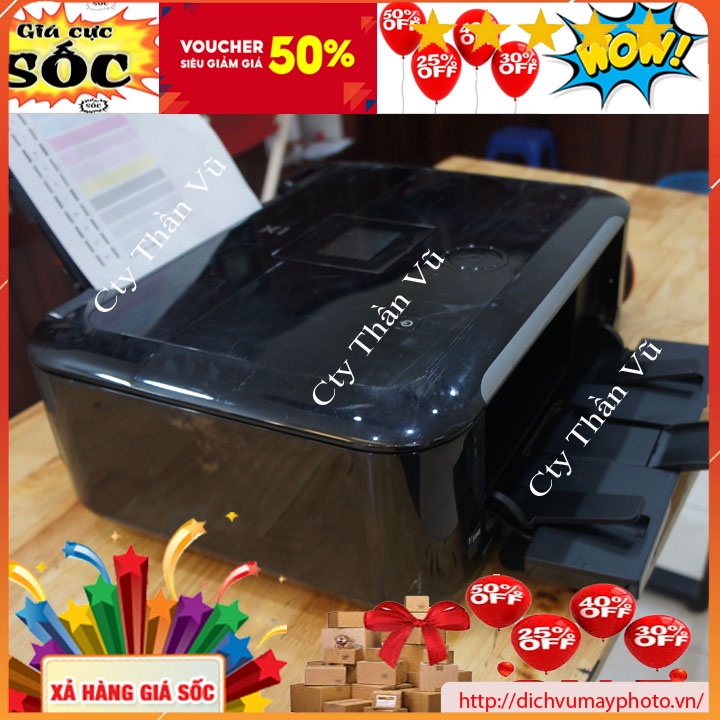 Máy in màu Canon MG 6120 6230 cũ hàng nội địa Nhật có in đảo mặt in màu chất lượng có bảo hành INECO