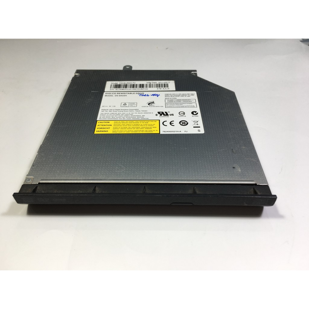 Ổ đĩa quang Laptop tháo máy Philips và Liteon SuperMulti CD/DVD RW DS-8A5SH chuẩn SATA 12,7mm | BigBuy360 - bigbuy360.vn