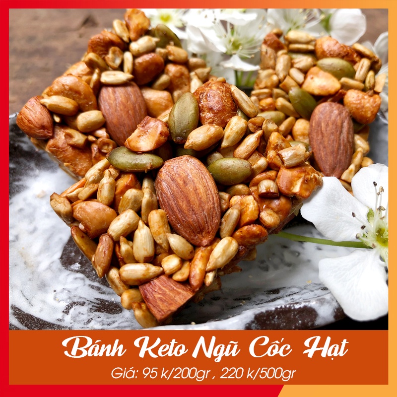 Bánh Ăn Kiêng 🍪 GIẢM CÂN 🍪 Keto Ngũ Cốc Hạt 500 gr_ Bánh ăn chế độ Keto, ăn kiêng