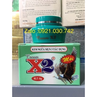 Kem x2 mụn 3 tác dụng hủ 6g