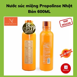 Nước súc miệng, sạch khuẩn, ngừa sâu răng, Propolinse Nhật Bản chai vàng 600ml