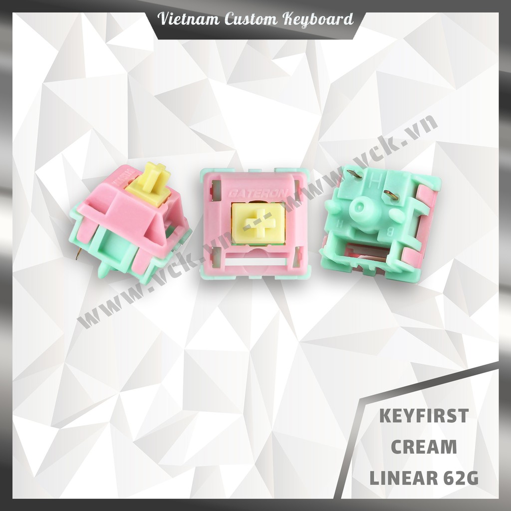 7 Loại Gateron Switch Đặc Biệt | N1S | Limbo | Silver Blizzard | Keyfirst Cream | Laser | Cap Yellow | KBDFans | vck.vn