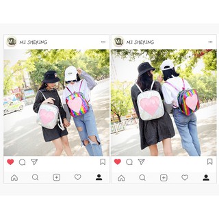 [TẶNG KIM BĂNG LỖ TREO MÓC KHÓA] Itabag / Balo trái tim - Ngôi sao