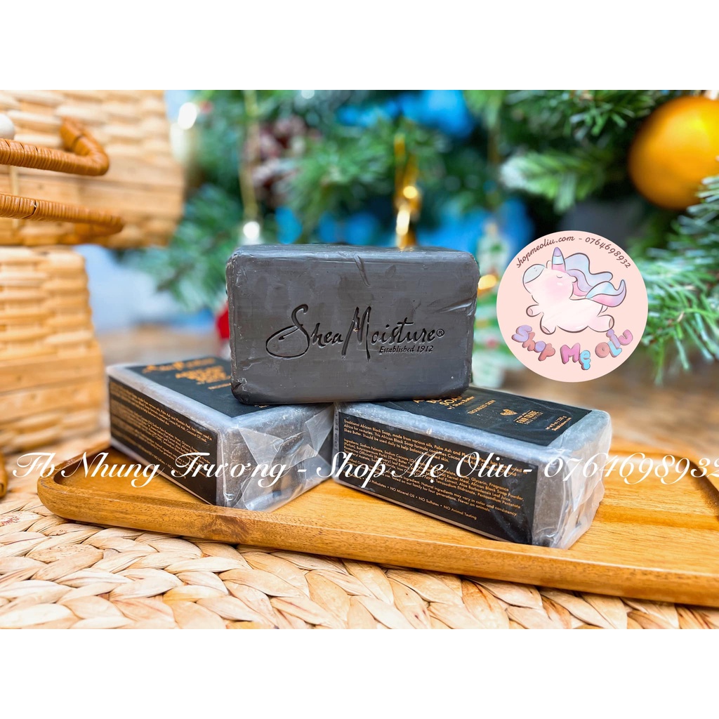 (ĐỦ BILL) Xà phòng đen Shea Moisture African Black Soap Bar 230G