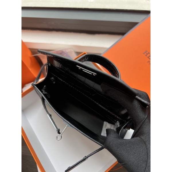 Túi xách nữ HM Kelly mini vân cá sấu size 19