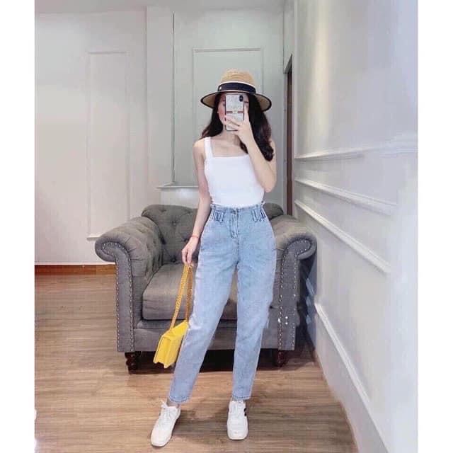 SHOP MINH TRI- BÁN QUẦN JEANS BAGGY CẠP CHUN SAU