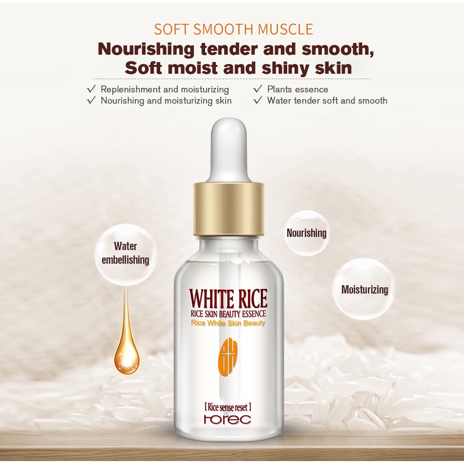 White Rice Serum Essence Moisturizing Anti Wrinkle Anti-allergy Face Intensive Face Serum Lifting Deep Firming Nourishing Gel