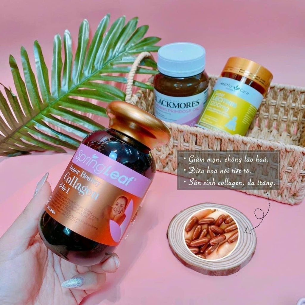 Combo Trẻ Hóa Làn Da Hoa Anh Thảo, Vitamin E, Sữa Ong Chúa, Collagen Mỹ