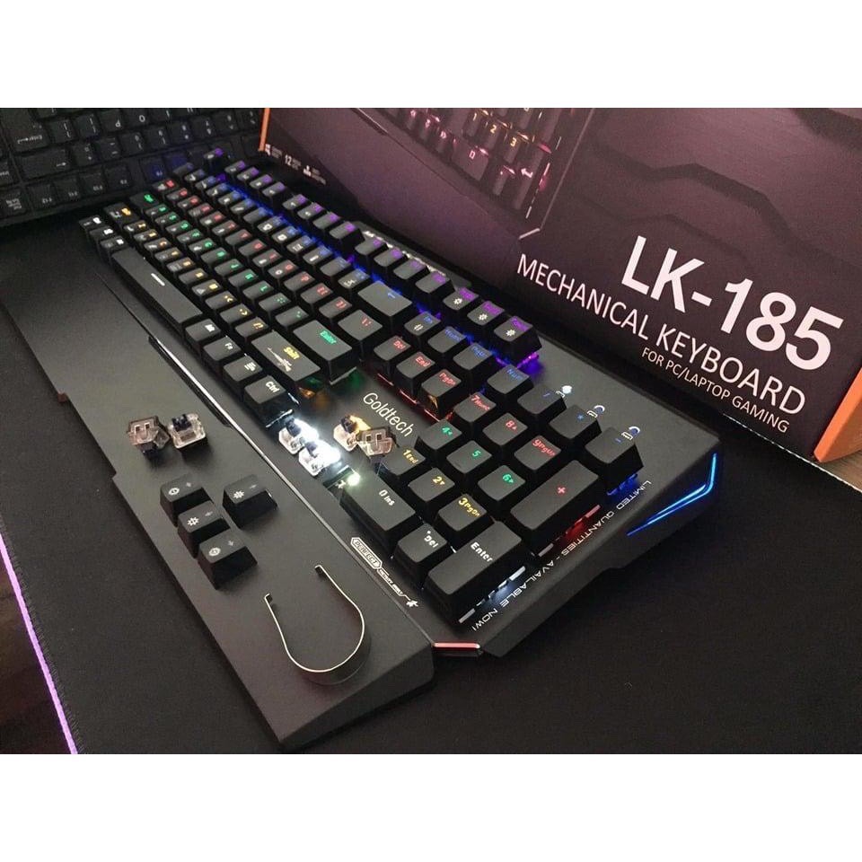 Bàn Phìm Cơ Chuyên Game Led 7 Màu Gold Tech LK-185 - PK Máy Tính | BigBuy360 - bigbuy360.vn