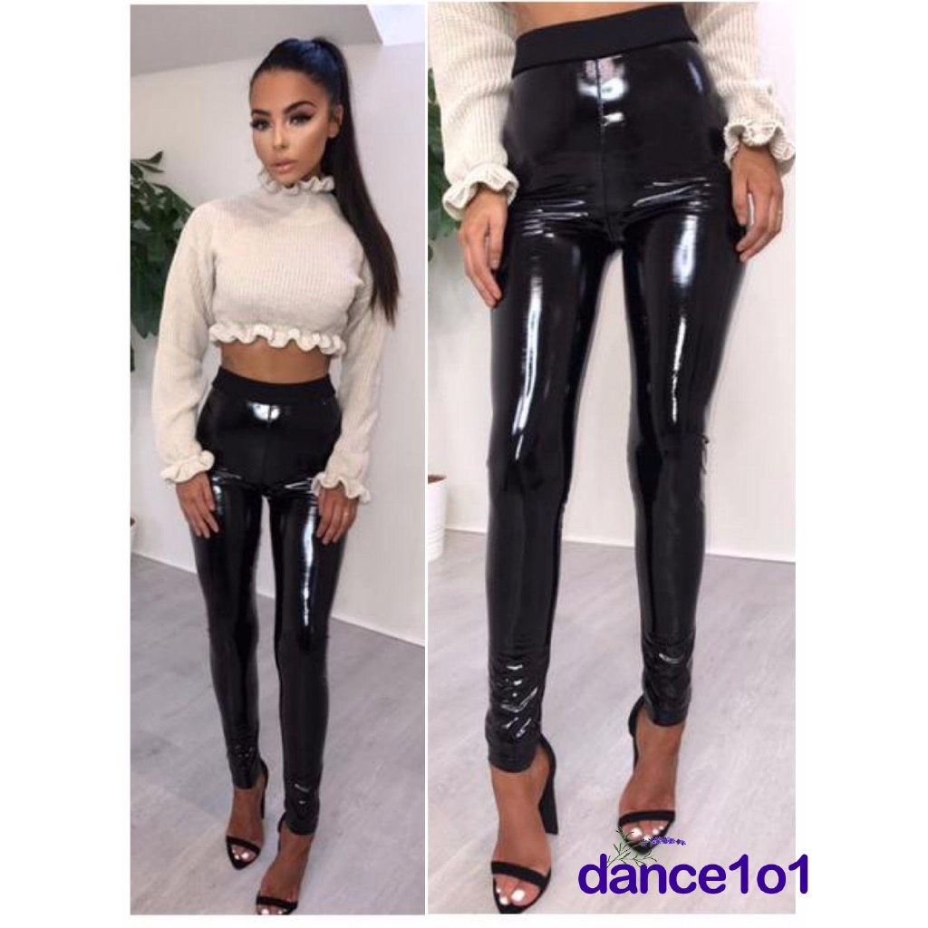 Quần Legging Giả Da Thời Trang Quyến Rũ Cho Nữ