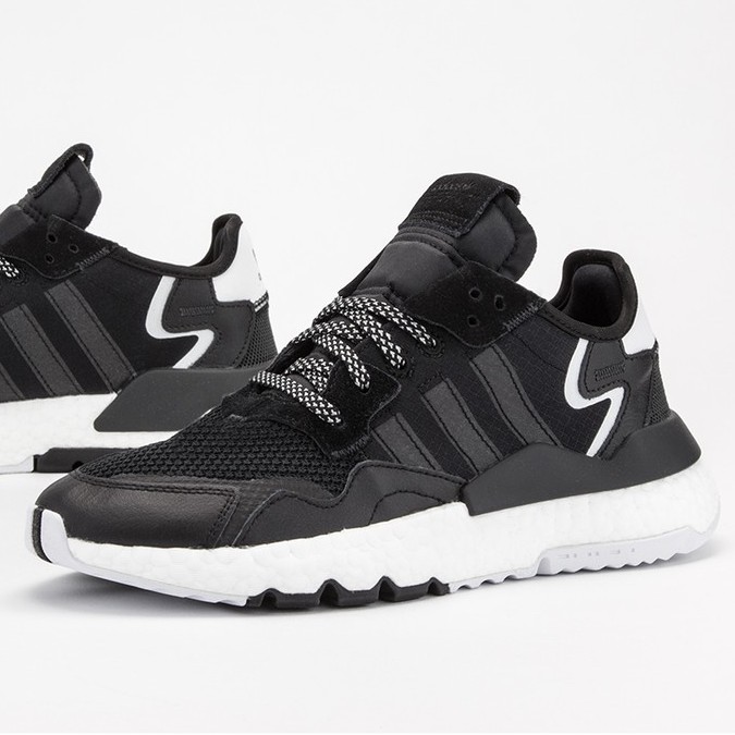 Giày Thể Thao ADIDAS NITE JOGGER BLACK/WHITE Chính hãng 100%