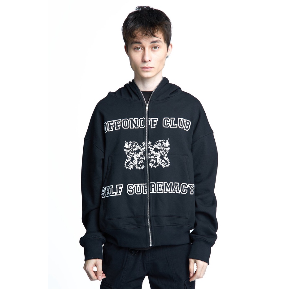 Áo Hoodie Dây Kéo  SELF SUPREMACY FULL ZIP HOODIE