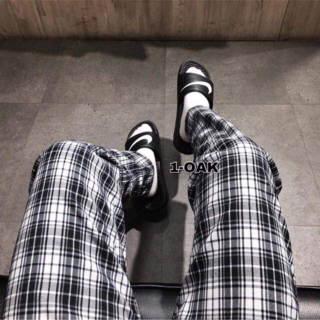 QUẦN NGỐ PLAID PANTS CARO ĐEN TRẮNG