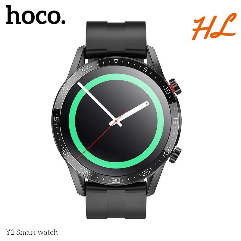 Đồng Hồ Thông Minh Smart Watch Hoco Y2 - Hỗ Trợ Nghe Gọi, Theo Dõi Sức Khỏe, Thể Thao, Chống Nước IP68 - Hưng Long PC