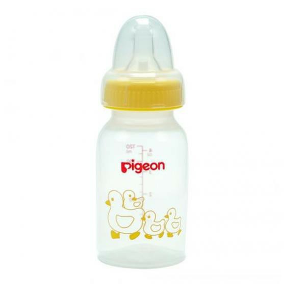 Bình sữa cổ hẹp Pigeon PP tiêu chuẩn vịt 120ml