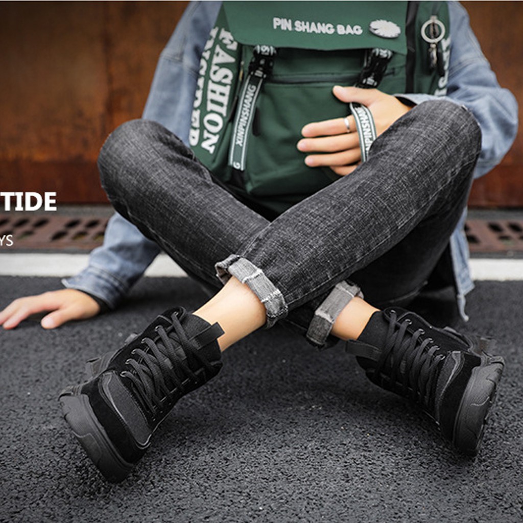 Giày Sneaker Nam TKTMS38 Giày Thể Thao Nam Kiểu Bốt Phong Cách Vintage Trẻ Trung TKT STORE Size (39-43) | BigBuy360 - bigbuy360.vn