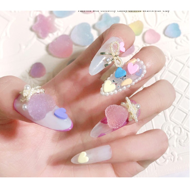 charm tim nail mẫu mới hot hit