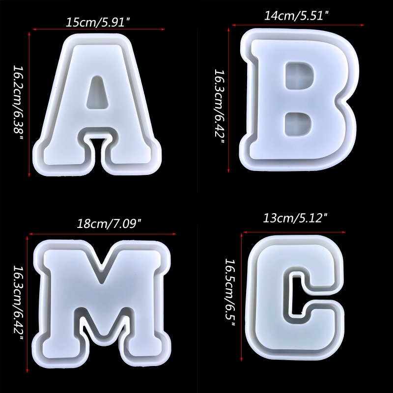 Sa Khuôn Làm Hộp Đựng Trang Sức In Chữ A B C for M DIY