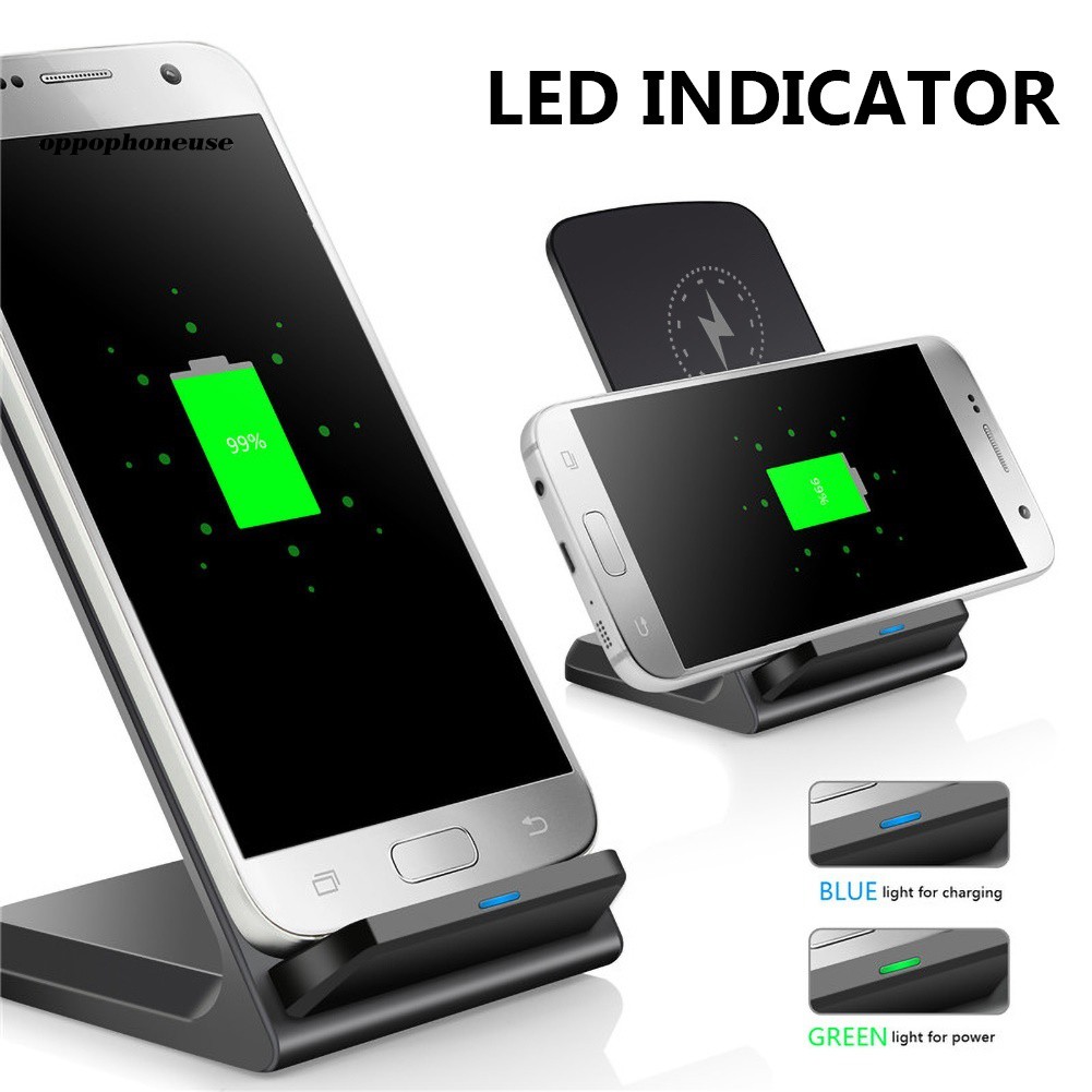 【OPHE】Desktop 10W Wireless Fast Charging Dock Stand Station Phone Charger for Samsung