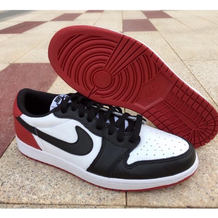 (bachhoa)Giày Jordan Đỏ Đen FREESHIP Sneaker nam nữ đủ size/ Giầy jordan 1 cổ thấp đỏ đen