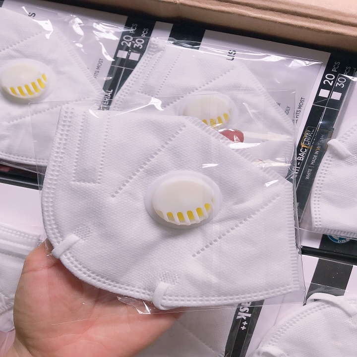 Hộp 20 Khẩu Trang N95 Có Van Thở, khẩu trang kháng khuẩn tiêu chuẩn N95 hàng công ty đạt chuẩn FDA CE | BigBuy360 - bigbuy360.vn