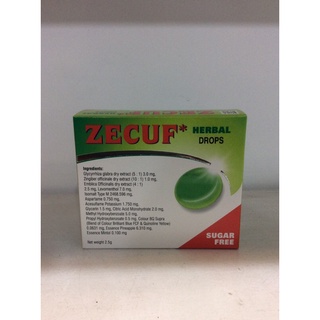 viên ngậm Zecuf Herbal Drops Sugar Free