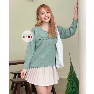 Áo len nữ cổ tim envy a204 chất mềm mại, đơn giản