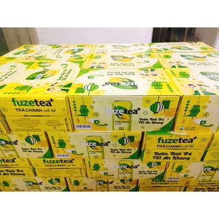 THÙNG 24 CHAI FUZETEA CHANH VỚU SẢ LON 320L SIÊU RẺ 🤣🤣