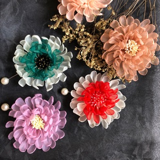 Cài áo handmade cúc voan