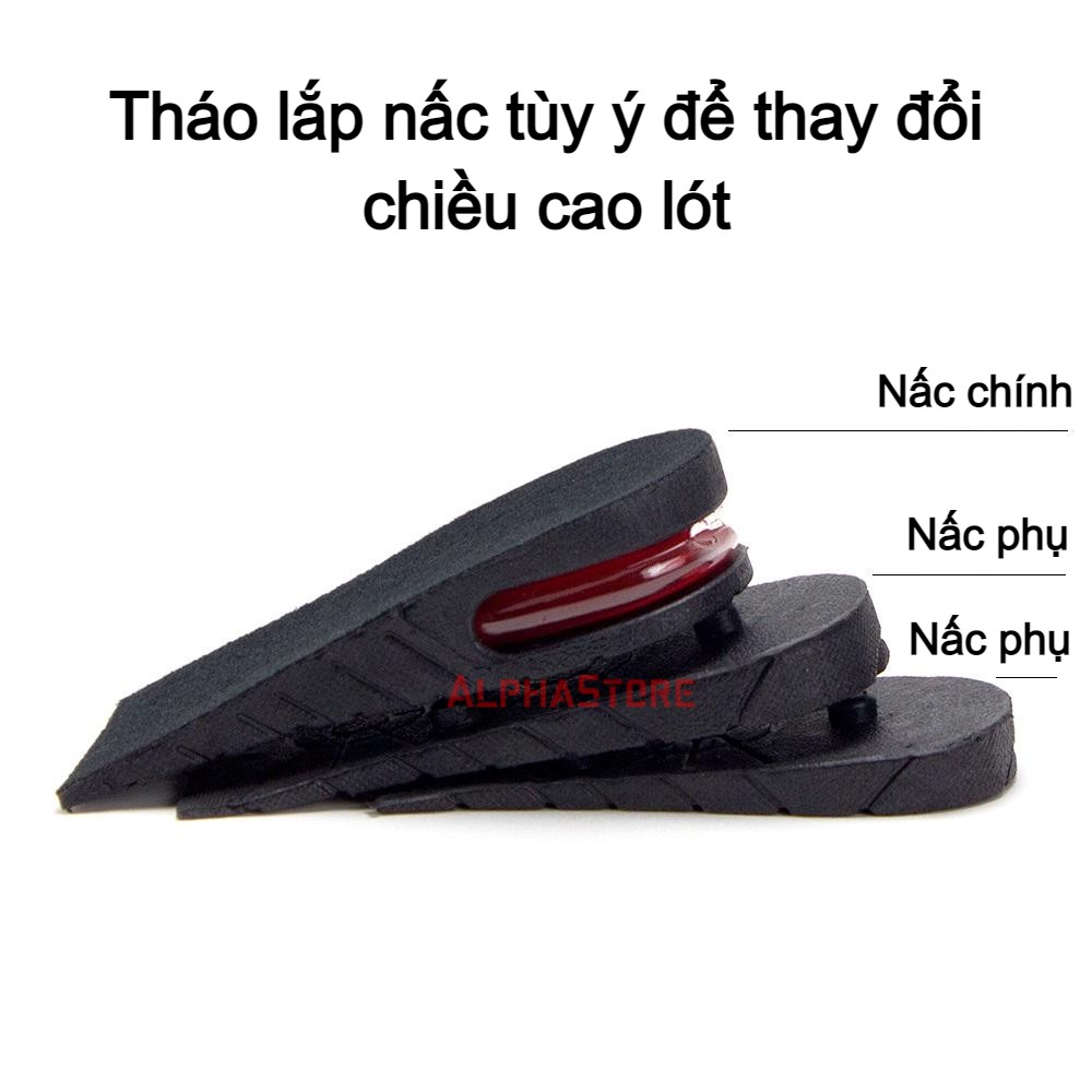 Cặp Lót Giày Tăng Chiều Cao 【Loại 1】- Nhiều Nấc 3cm/5cm/7cm/9cm - Tùy Chọn Nguyên Bàn, Nửa Bàn - Đế Độn Tăng Chiều Cao