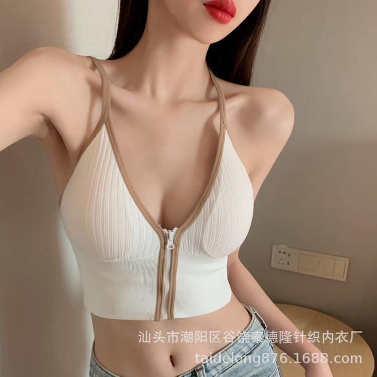 [Mã FAMARAL1 giảm 10K đơn 50K] Áo ngực bra khóa kéo tôn ngực,💖FREESHIP💖,có lót độn | BigBuy360 - bigbuy360.vn