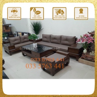 Sofa chân quỳ 2 văng gỗ sồi nga 100% sofa goox - sofa phòng khách - sofascore - ghế sofa đơn - ghế sofa giường -bàn trà